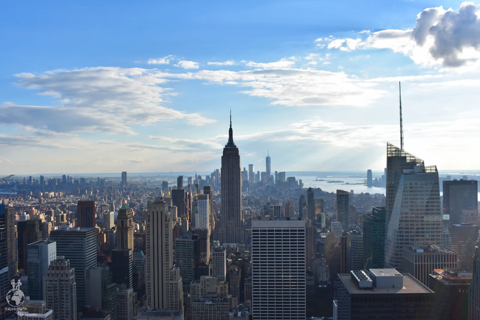 Výhled na Manhattan z Rockefellerova Centra