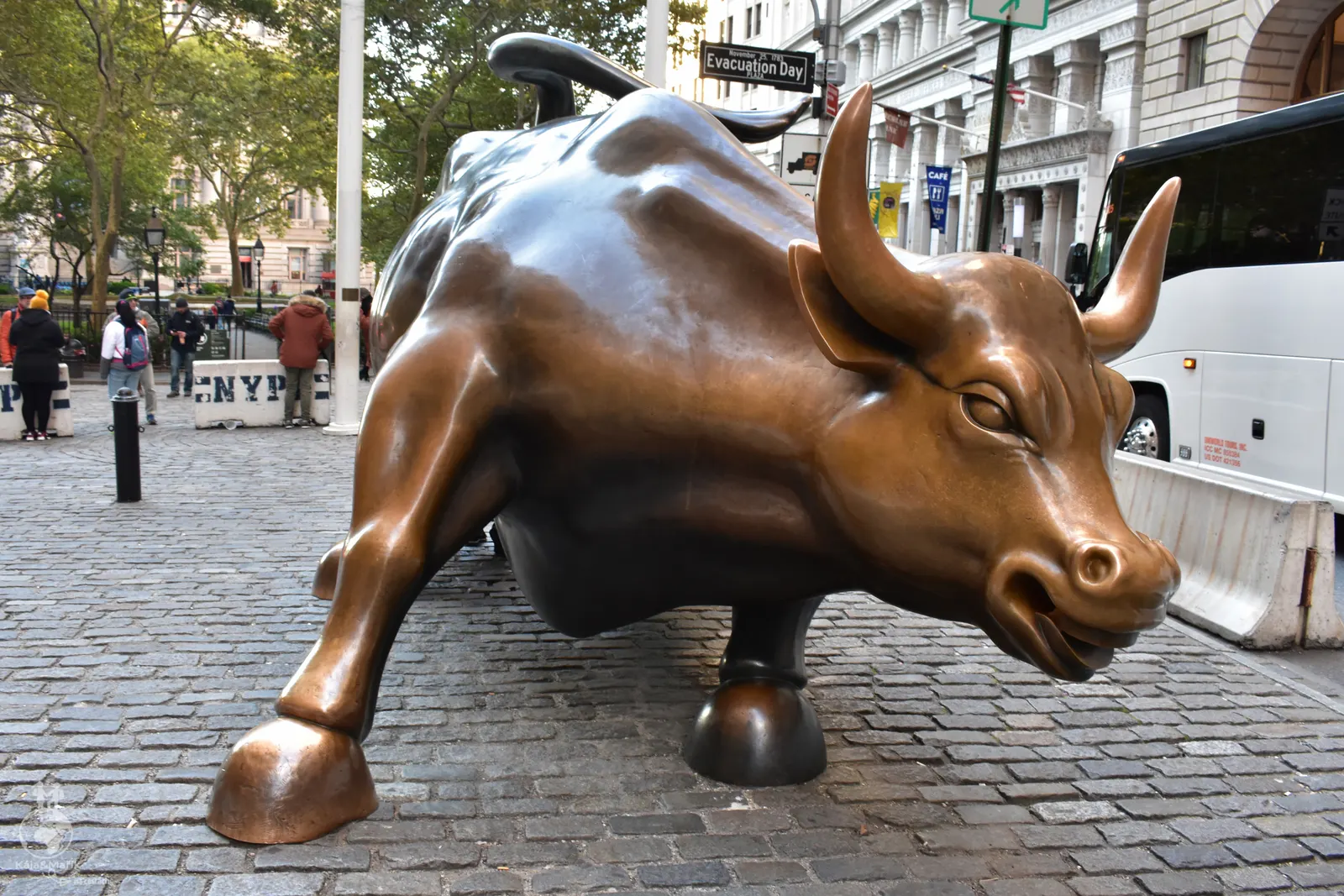 Socha bronzového býka na Wall Street