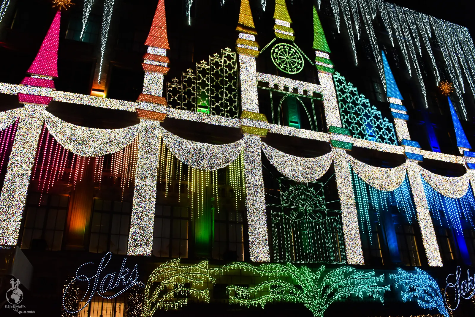 Videomapping na Saks Fifth Avenue