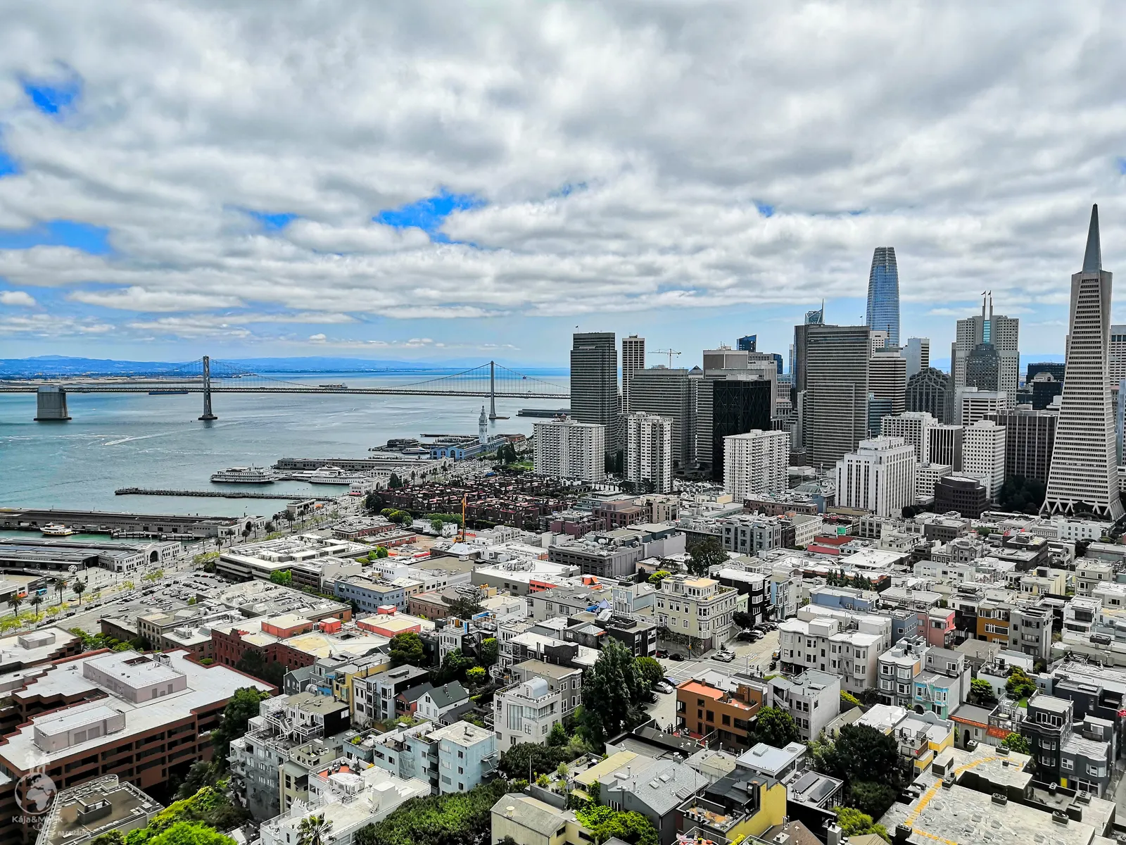 Výhled na San Francisco z Coit Tower