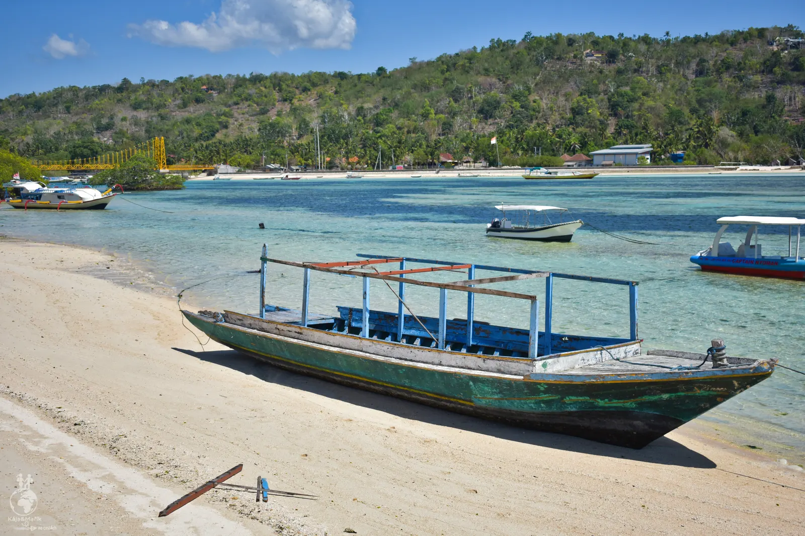 Zátoka mezi Nusa Ceningan a Nusa Lembongan