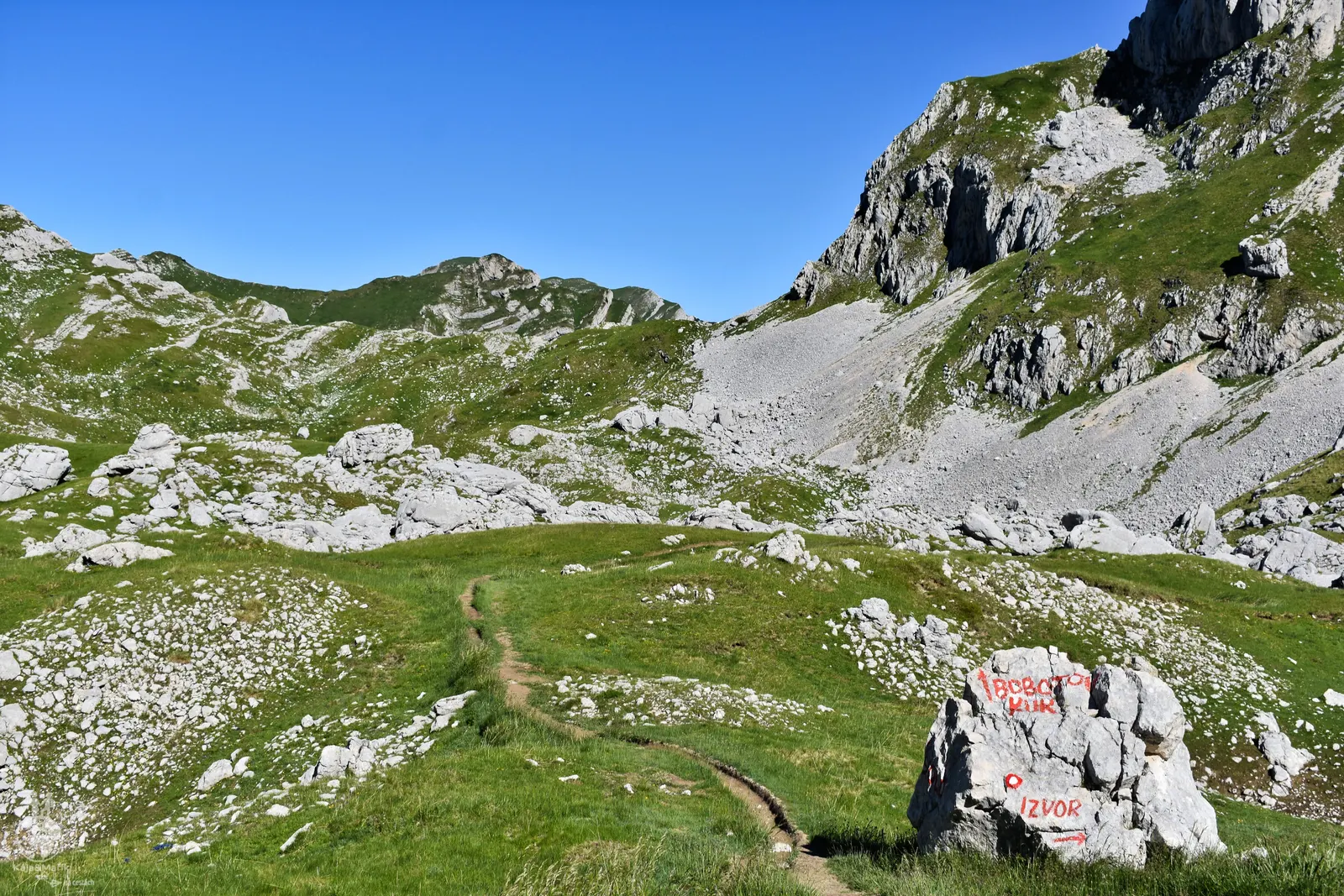 NP Durmitor - výstup na horu Bobotov Kuk