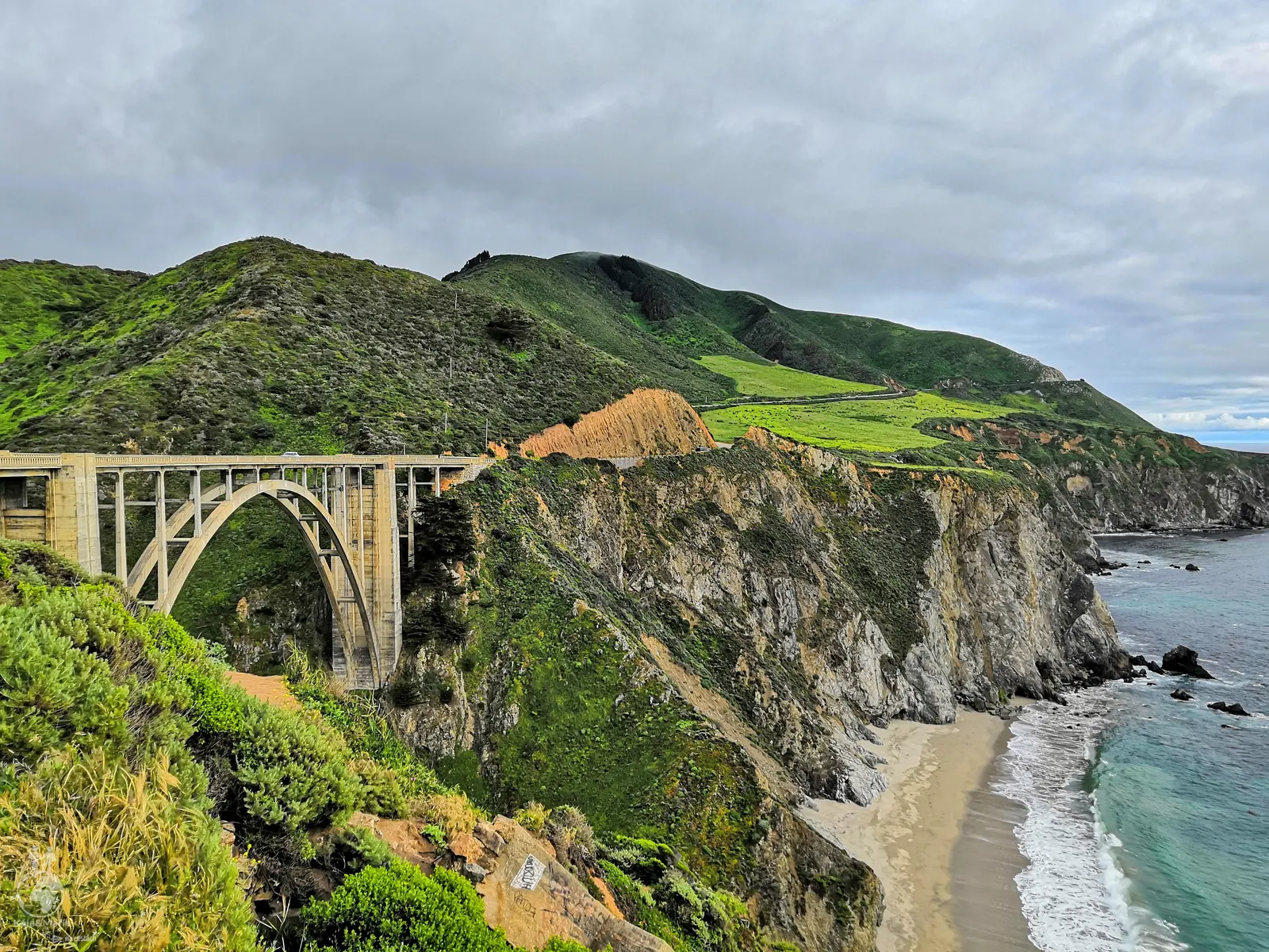 Bixby Creek Bridge nacházející se na Pacific Coast Highway